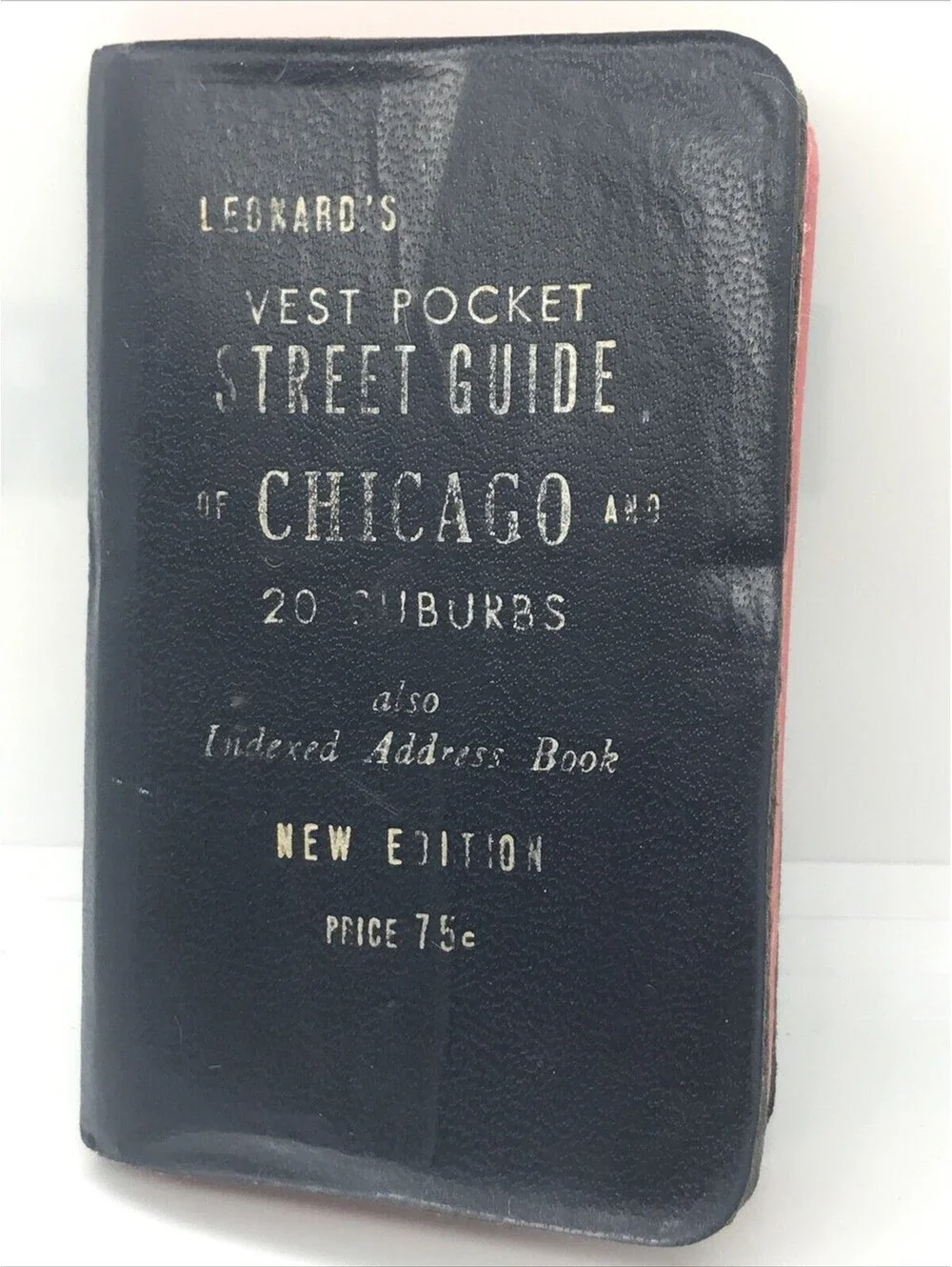 1968 LEONARD'S VEST POCKET STREET GUIDE OF CHICAGO & 20 SUBURBS 1969 1979 MAP